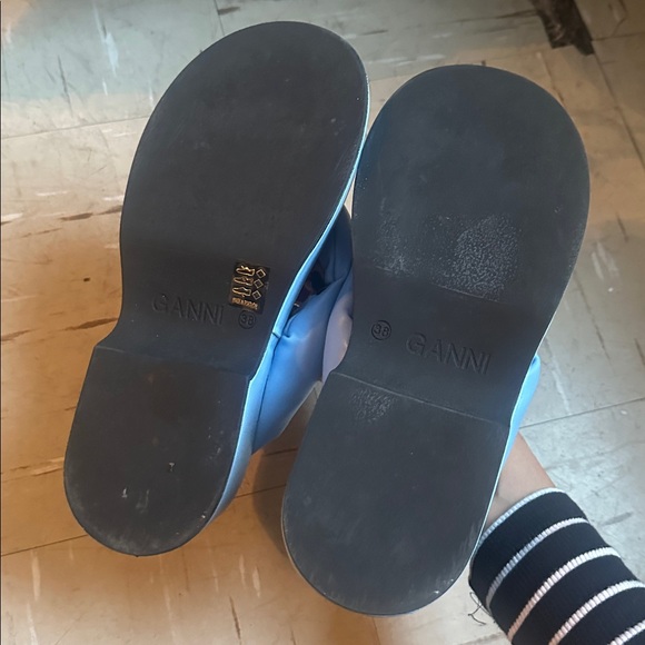 Ganni Blue Platform thong Sandals - Picture 4 of 5